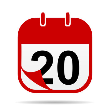 20 on Calendar icon