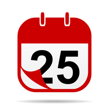 25 on Calendar icon