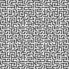 Seamless geometric pattern. Abstract maze background.
