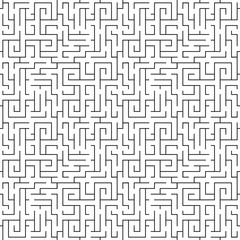 Seamless geometric pattern. Abstract maze background.