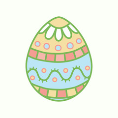 Easter egg with ornament