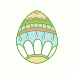 Easter egg with ornament