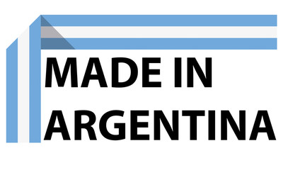 Made in argentina logo, vector