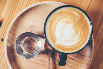 Hot cup of coffee close up shoot