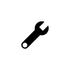 wrench icon on white