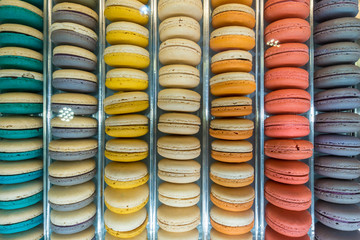 Colorful Macarons. Patterns and colors