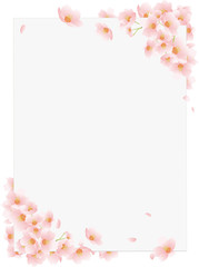 Obraz na płótnie Canvas 桜とカード