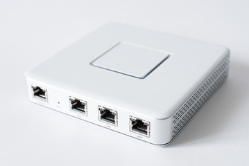 Generic Internet networking device router isolated over the white background