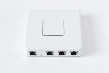 Generic Internet networking device router isolated over the white background