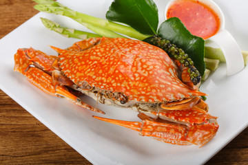 Boiled crab