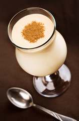 Milk cocktail with cinnamon