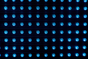 LED panel. A close-up of LED.