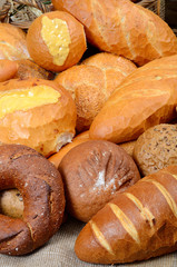Several different kinds of bread