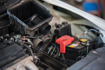 Replacing an air filter in a car