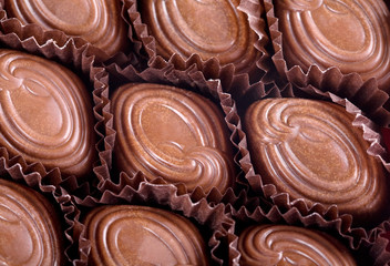 Chocolate candies background