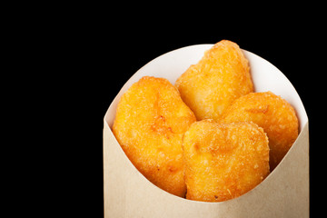 delicious nuggets in kraft box