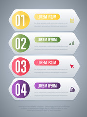 Abstract infographics elements concept with different stage and parts elements. Layout of data infographics. Timeline and steps graphic.