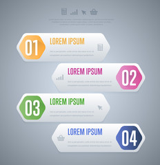 Abstract infographics elements concept with different stage and parts elements. Layout of data infographics. Timeline and steps graphic.