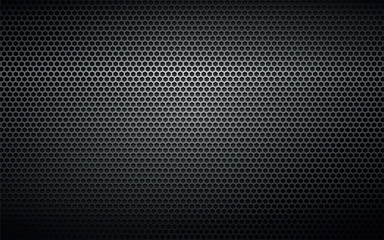 black perforated metal background texture - obrazy, fototapety, plakaty