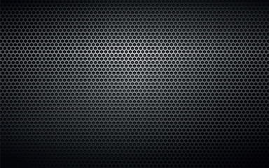 black perforated metal background texture - 139916145