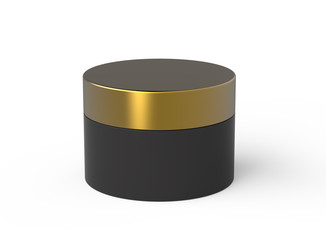 Blank black container