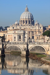 Fototapeta premium Saint Peter basilica in Rome, Italy