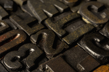 Vintage wooden letterpress
