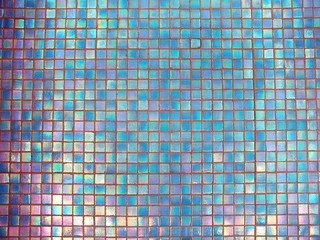 Abstract background, multicolored ceramic tile top view 