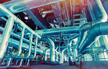 Industrial zone, Steel pipelines and valves