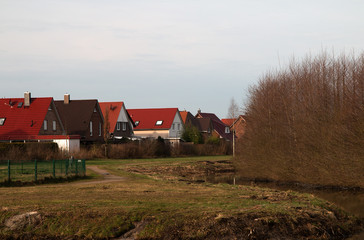 Neubaugebiet neben Naturschutzgebiet, Niedersachen; Neu Wulmstorf
New construction area next to...