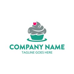 Cake And Cookies Unique Logo Template
