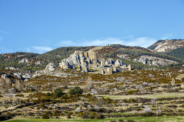Fototapeta na wymiar Loarre Castle (Castillo de Loarre) in Huesca Province Aragon Spain