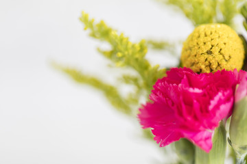 Beautiful bouquet of bright springtime flowers