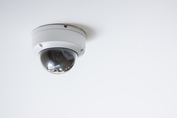 CCTV camera on white ceiling © beerphotographer