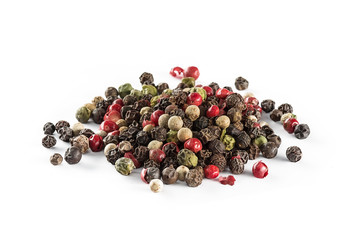 pepper on white background