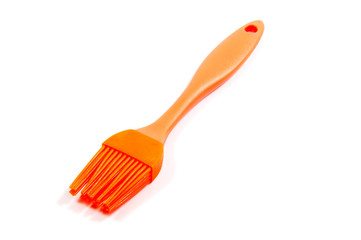 Silicon pastry brush separated on white background