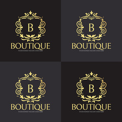 Boutique logo design template. Vector illustration
