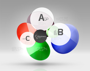 Vector circle infographics