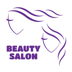 Hairdresser Head Face Logo