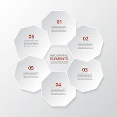 Vector business template for presentation.