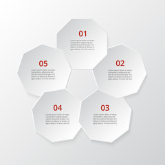 Vector business template for presentation.