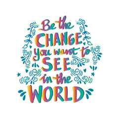  Inspirational motivating quotes by Mahatma Gandhi.