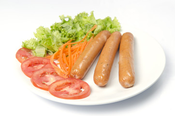 sausage with vegetables
