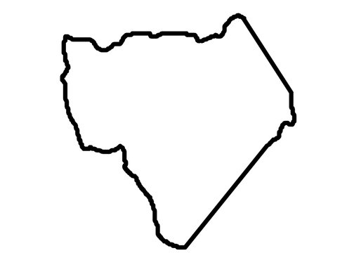 recommend clip art: Algeria border on a white background circuit