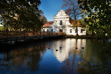 Fototapeta premium Kościoła św. Jana Nepomucena „Na Wyspie” w Zwierzyńcu