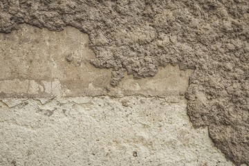 Old wall background. Concrete plaster wall. Urban texture.  