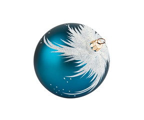 Blue Christmas decoration ball