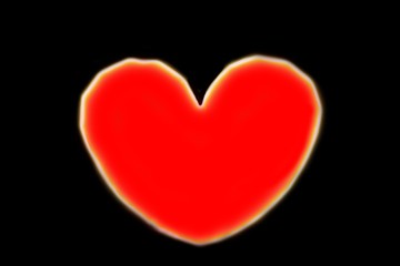 light in the shape of heart  Christmas and New Year day in night beautiful for background color bokeh