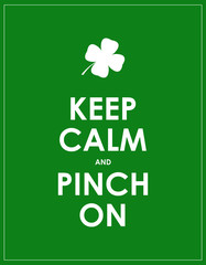 keep calm banner for St. Patrick's day