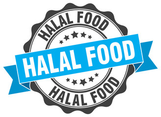 Obraz premium halal food stamp. sign. seal